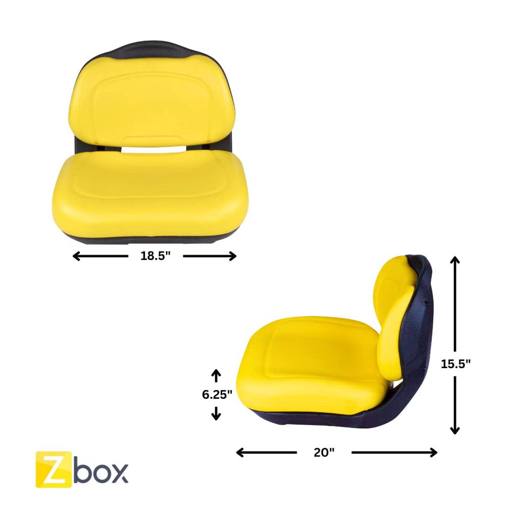 Yellow Tractor Seat AUC13500 - AM136044 - Fits John Deere X300 X300R X304 X320 X324 X340 X350 X354 Riding Lawn Mower Seat AM131531 - AM131157 - AUC11188 - B1AM136044 and AM134543