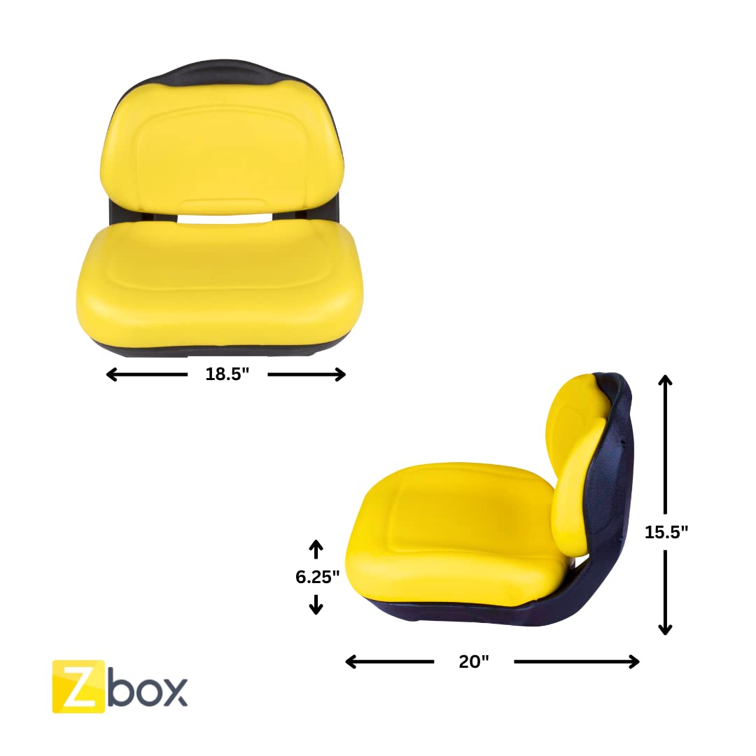 Yellow Tractor Seat AUC13500 - AM136044 - Fits John Deere X300 X300R X304 X320 X324 X340 X350 X354 Riding Lawn Mower Seat AM131531 - AM131157 - AUC11188 - B1AM136044 and AM134543