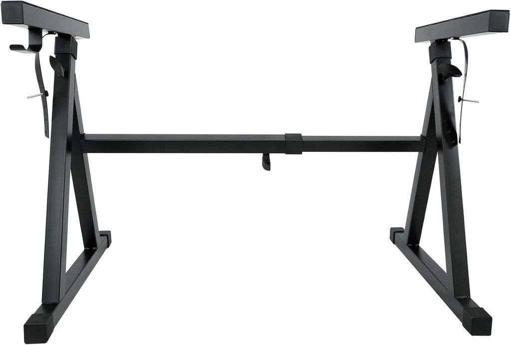 Rockville Z50 Bundle: Z-Style Pro Keyboard Stand with Travel Bag, Adjustable Height & Width, ZLS Laptop Attachment 12-in x 9.5-in Tray, ZMS Microphone Boom Attachment, 3-items