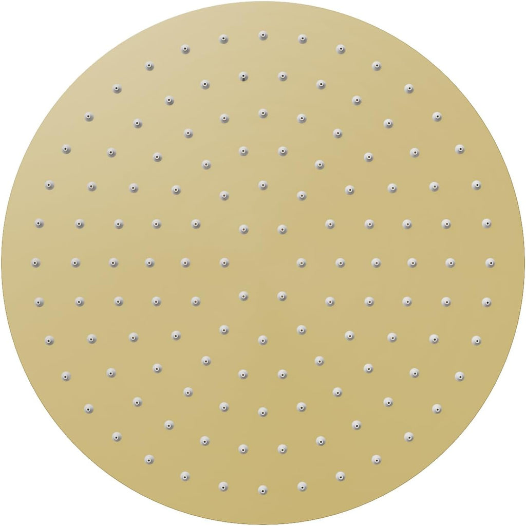 VBFF-Shower Head,rain shower head, 8 inch- Round Shower Head, 1.8 GPM Flow Rate, rainfall showerhead,VBFF11 (Brushed Gold)
