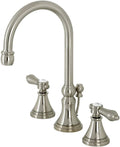 Kingston Brass KS2988BAL Heirloom Widespread Bathroom Faucet with Brass Pop-Up, Brushed Nickel