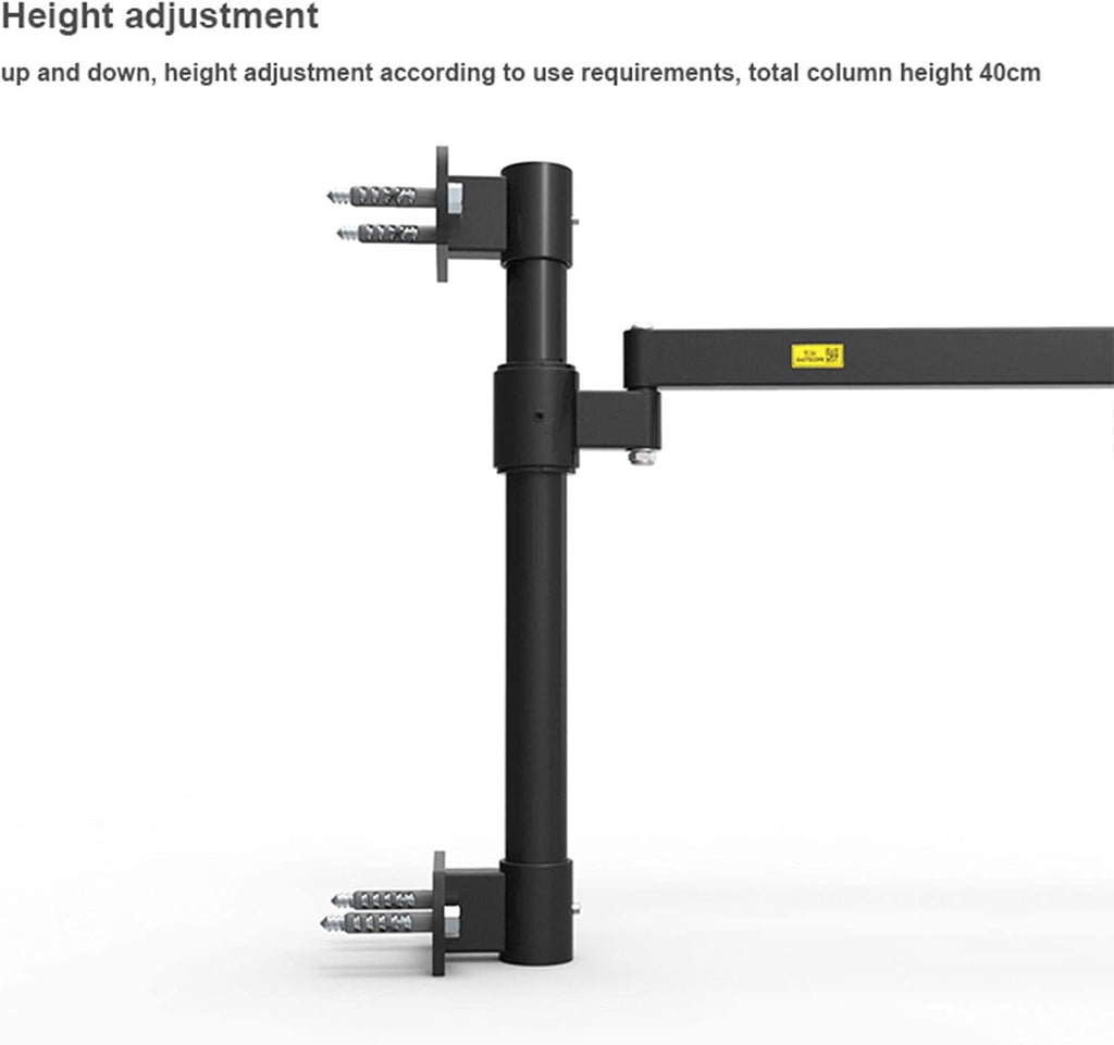 Wall Mount Laptop Stand - Swing/Tilt/Rotate Adjustable Screen Mount for 13-17 inch Laptops