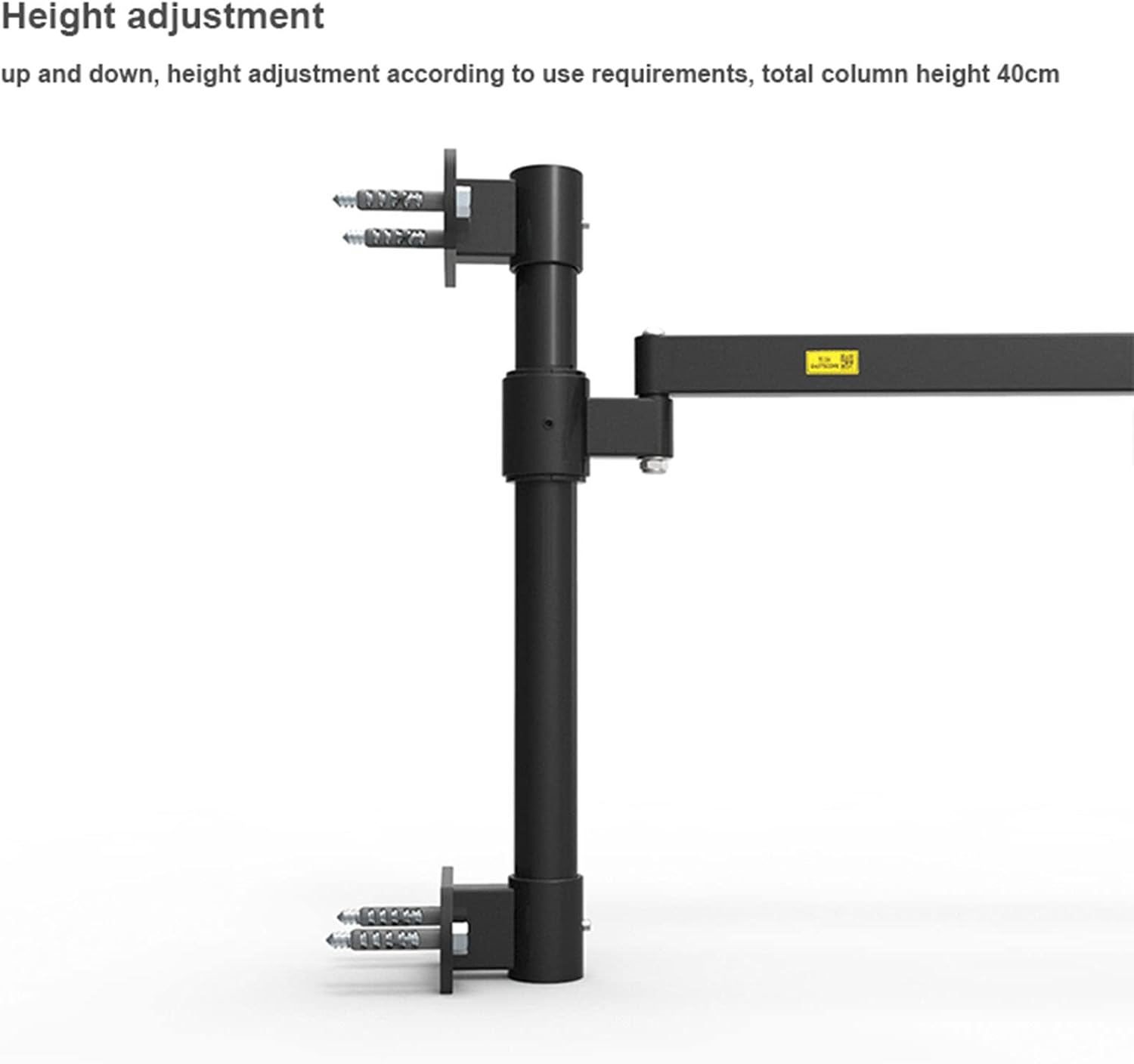 Wall Mount Laptop Stand - Swing/Tilt/Rotate Adjustable Screen Mount for 13-17 inch Laptops