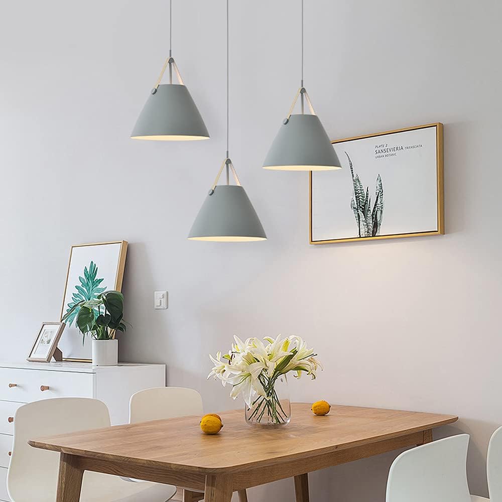 Simple Wrought Iron Chandelier Nordic Creative Macaron Pendant Light Modern Chandelier 1-Light Fixture for Bathroom, Kitchen Island, Study Lighting