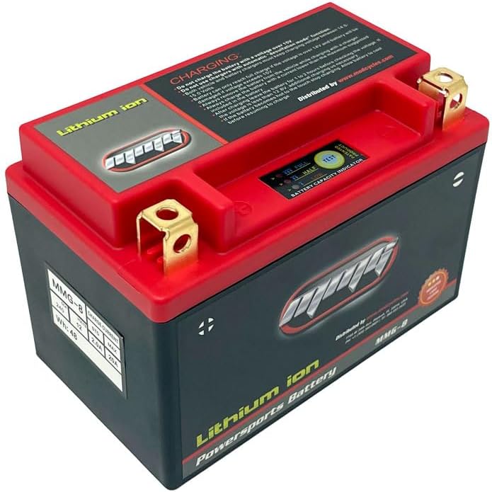 MMG YTX14-BS YTX14H Lithium Ion Sealed Factory Activated Powersports Battery 12V CCA 240 for Motorcycles Aprilia BMW Honda Kawasaki KTM Yamaha (MMG8)