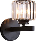 Clear Glass Prisms Wall Sconces Nordic Modern Wrought Iron Wall Light Wall Mounted Lighting Fixture for Bedroom Bedside Living Room Hallway Bathroom Vanity Lamp