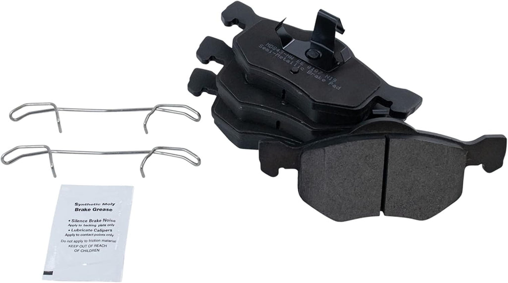 TRQ Front Brake Pad and Rotor Set Semi Metallic Vented Rotors Compatible with 2001-2007 Ford Escape 2001-2006 Mazda Tribute 2005-2007 Mercury Mariner
