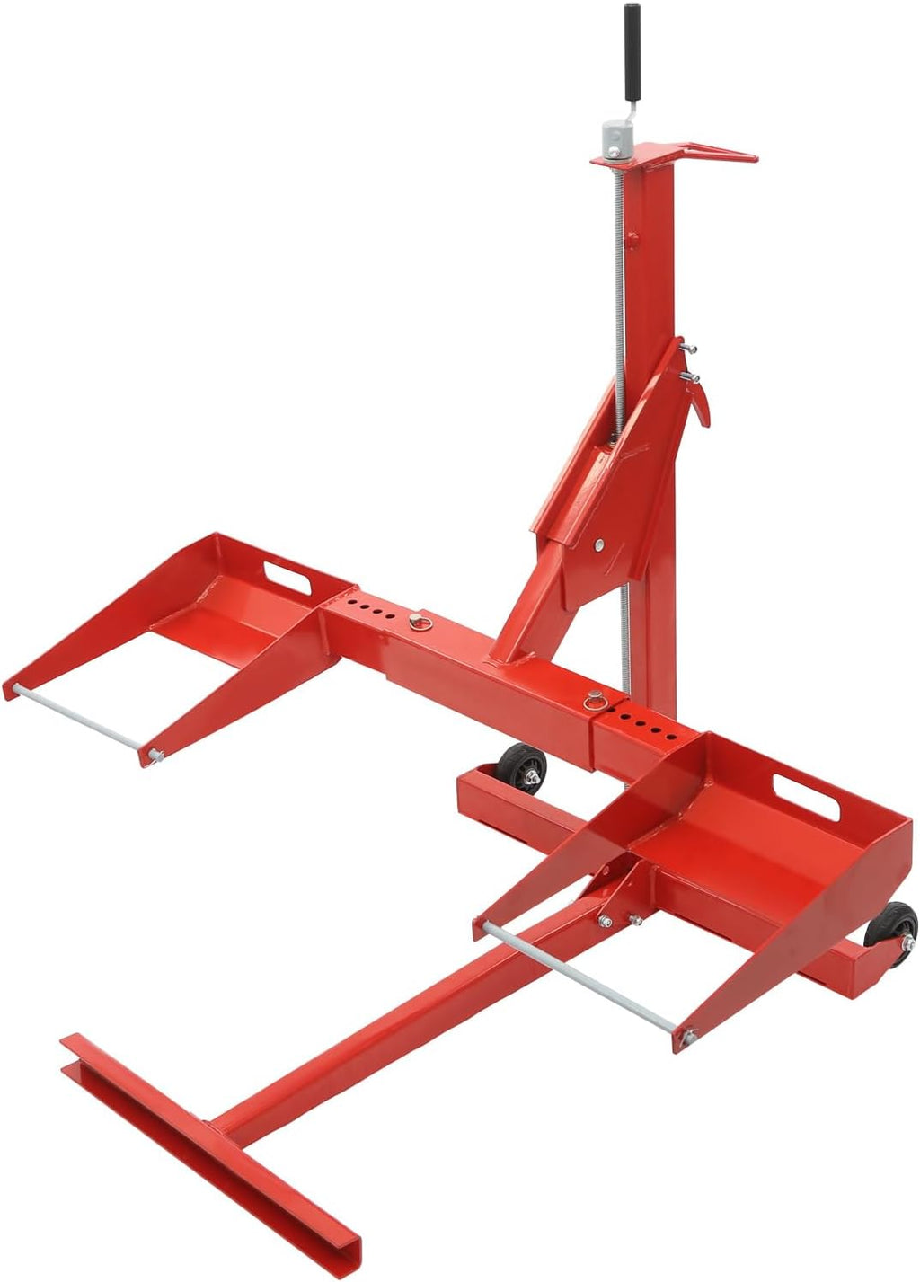 Lawn Mower Lift, 29 Inch Lawn Mower Lift Tool Adjustable Movable Lawn Mower Lift Solid Carbon Steel Lawnmower Lifting Machine for Riding Lawn Mower, Zero Turn Lawn Mowers (750lb Regular)