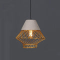 Modern Ceiling Light Chaner Wrought Iron Simple Pendant Light Minimalist Industrial Fixture Farmhouse Lighting Fixture Single Head Small Hanging Light(Gold)