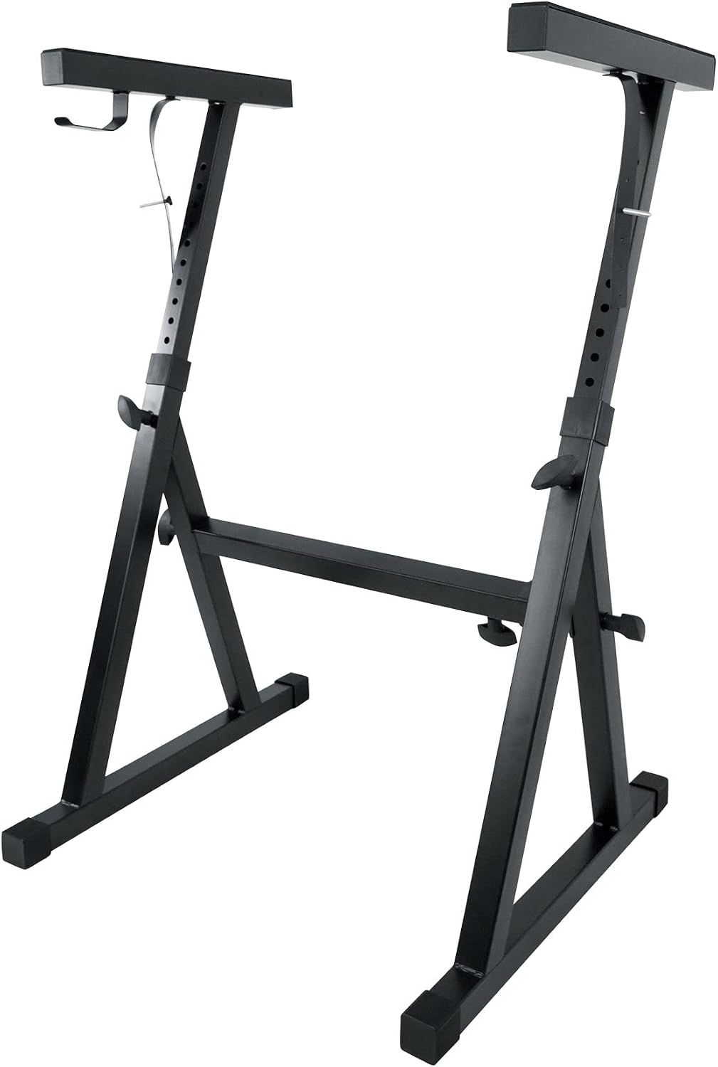 Rockville Z50 Bundle: Z-Style Pro Keyboard Stand with Travel Bag, Adjustable Height & Width, ZLS Laptop Attachment 12-in x 9.5-in Tray, ZMS Microphone Boom Attachment, 3-items