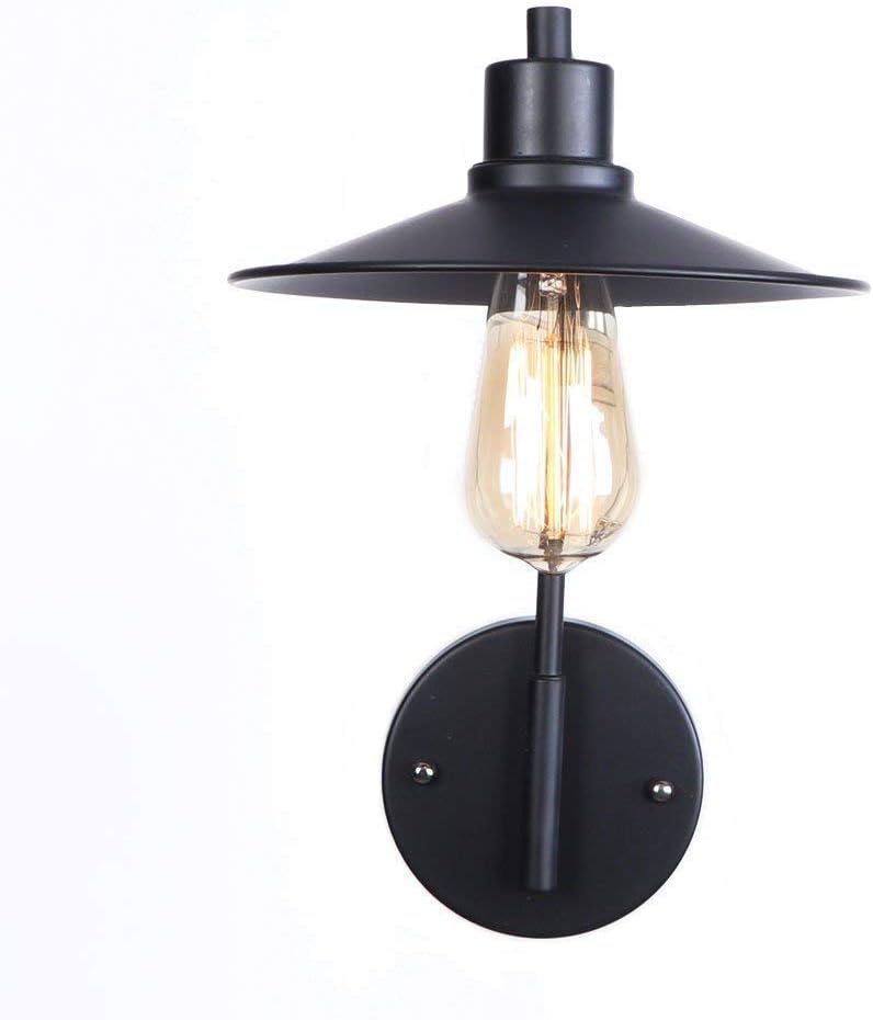 Wall Mounted Light Retro Metal Wall Lamp Vintage Industrial Wrought Iron Wall Light Sconce for Restaurant Living Room Bathroom Clothing Store Bedside Wall-Mounted Lighting Reading Light