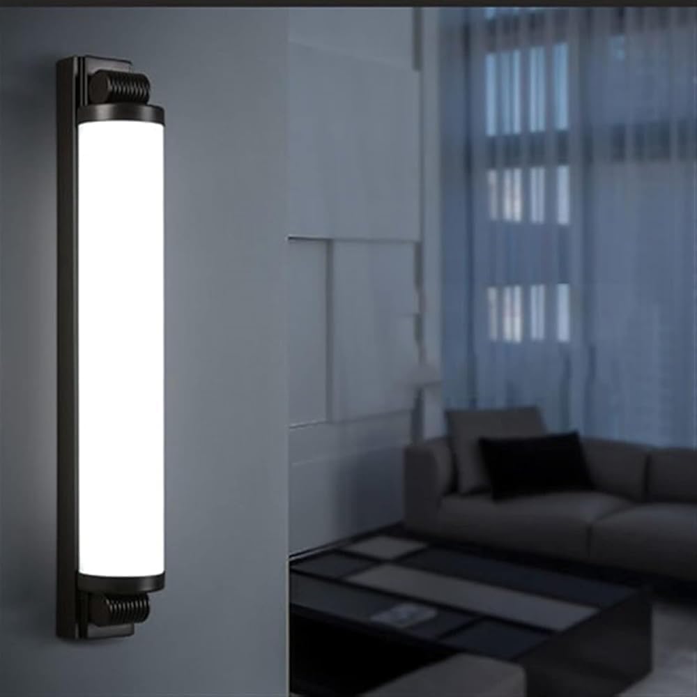 Modern Chandelier Light Fixture European Wall Minimalist Led Lamp with 12W-LED Patch Wrought Iron Bracket Base Living Room Bedroom TV Background(Black,Warm Light)