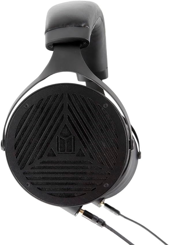 Monolith M1070 Over Ear Open Back Planar Headphones - Lightweight, Padded Headband, Plush and Removable Earpads, 106mm Planar Driver, 60 Ohms, Black