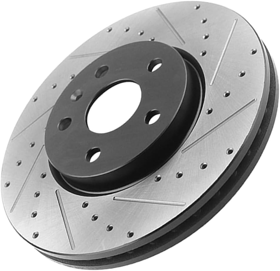 Front Disc Brake Rotors and Ceramic Brake Pads Kit for 2010-2017 Chevy Equinox/GMC Terrain, 2014-2020 Chevy Impala, 2013-2015 Chevy Malibu, 2010-2016 Buick Lacrosse, 2011-2017 Buick Regal