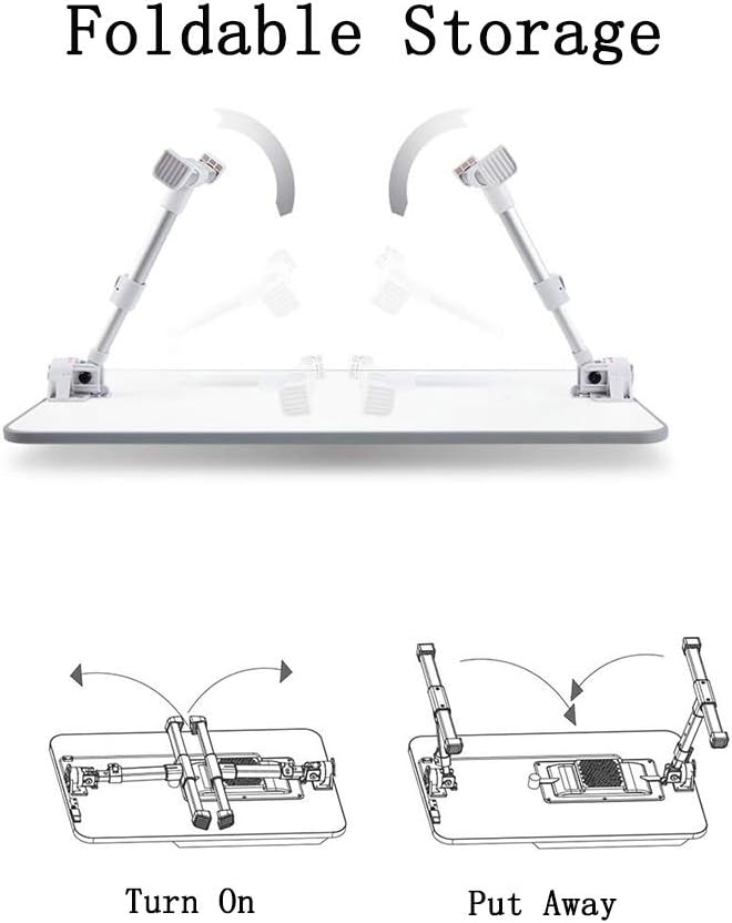 Laptop Table,Portable Laptop Stand,Laptop Stand Adjustable Height,Laptop Stand with Fan,for Bed/Sofa/Desk