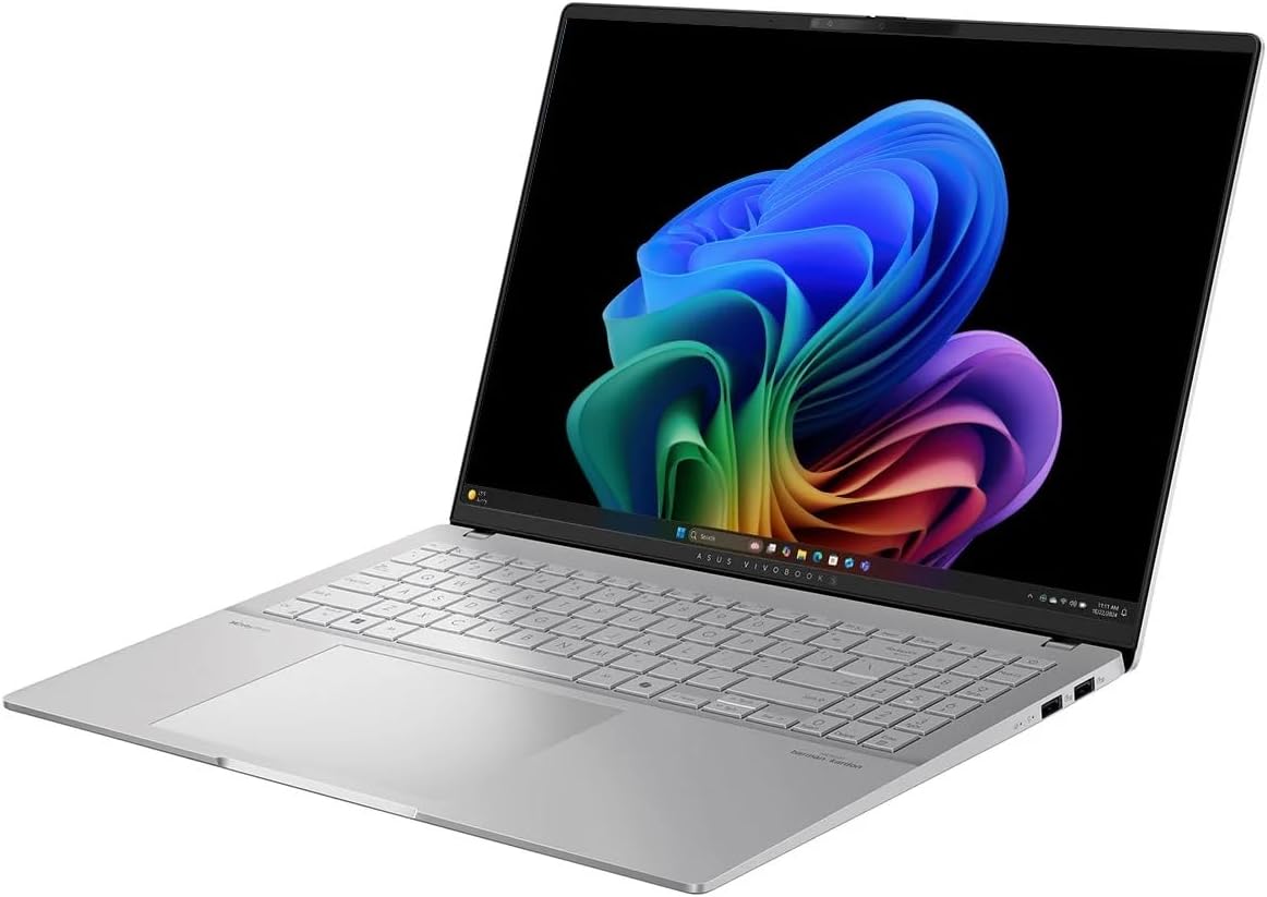 ASUS Vivobook S 16 AI Copilot+ PC Laptop: AMD Ryzen AI 9 365, 15.6' OLED 3.2K 120Hz Display, 32GB 7500MHz RAM, 1TB SSD, AMD Radeon 880M Wi-Fi 6, RGB Backlit KB, Windows 11