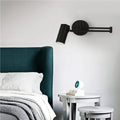 E27 Foldable Wall Sconce Golden Wrought Iron Wall Lamp Modern Wall Mount Light Fixture for Bedroom Bedside Study and Reading Nook(Gold)(Black)