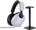 Sony INZONE H9 Gaming Headset, Wireless Noise Canceling Bluetooth Headset with Microphone, 360 Spatial Sound, for PC and PS5 (WH-G900N) Bundle with Turnstile Audio Desktop Headphone Stand (White)