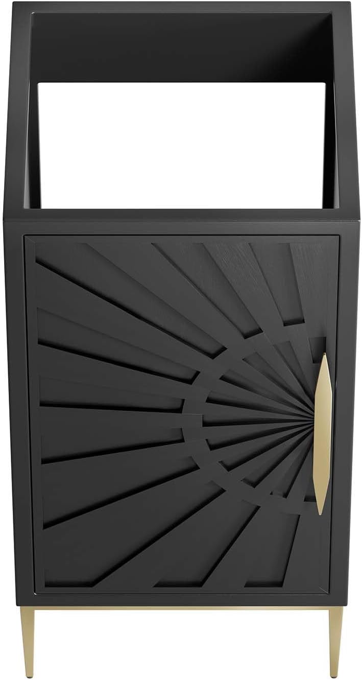 Modway Awaken Bathroom Vanity Cabinet, 18', Black