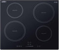 Summit 24' Induction Cooktop, 4 Cooking Zones, 208-240V Electric Cooktop, ADA Compliant Design, Black - SINC4B241B