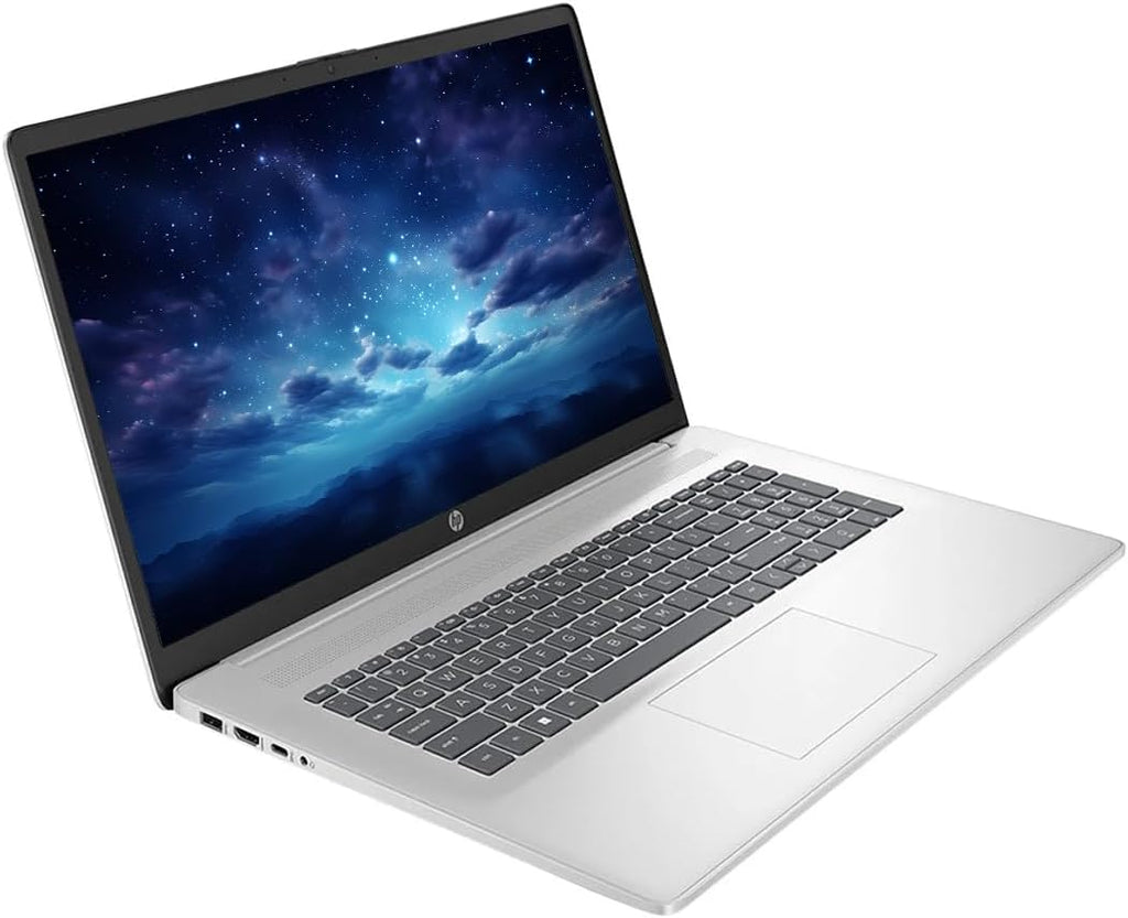 HP Touchscreen 17.3' Business Laptop Computer, Windows 11 Pro 64GB RAM 2TB SSD, Intel Core 7-150U, HD+ LED Display, Microsoft Office Lifetime Suite, Backlit Keyboard, SageNova Earphones, Silver