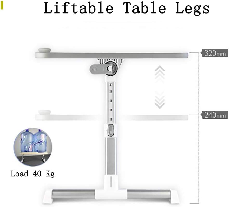 Laptop Table,Portable Laptop Stand,Laptop Stand Adjustable Height,Laptop Stand with Fan,for Bed/Sofa/Desk