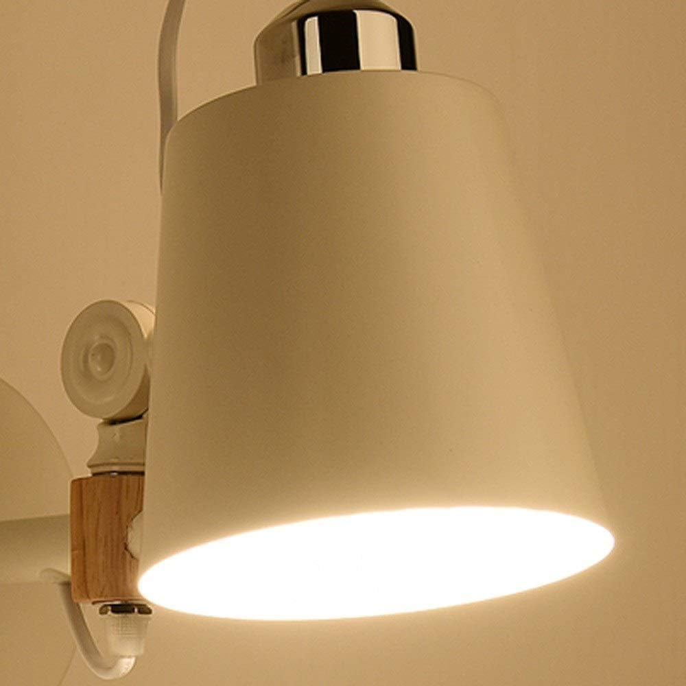 Wall Mounted Light Black And White Two Nordic Modern Minimalist Wall Lamp Optional Creative Personality LED Wall Lamp Wrought Iron Bedroom Bedside Aisle Living Room Bathroom Mirror Front Light P
