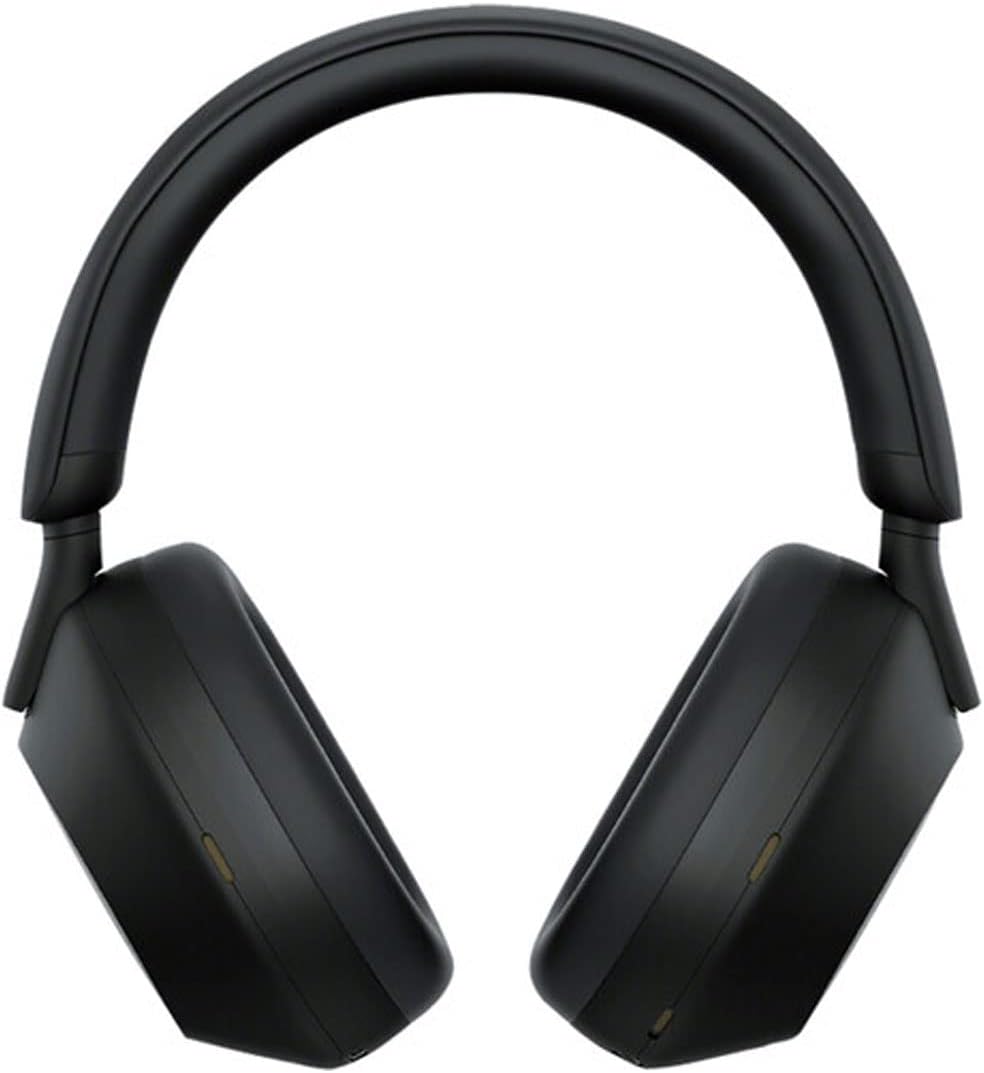 Sony WH-1000XM5 Noise-Canceling Wireless Over-Ear Headphones (Black), 30 Hours Playback Time, Hands-Free Calling, Alexa Voice Control - Kit with Charging Cube and Portable Charger