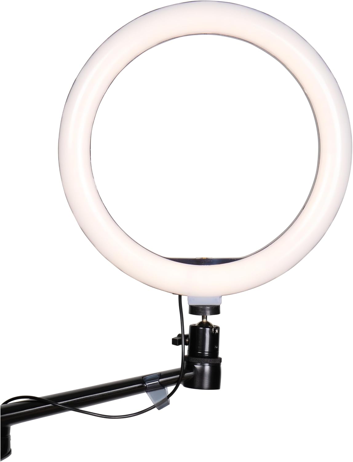 Gator Frameworks 6-in-1 Content Creator and Streaming Desktop Stand Set – Includes Smartphone Clamp, Laptop Clamp, Ring Light, and More! (GFW-STREAMSTAND)