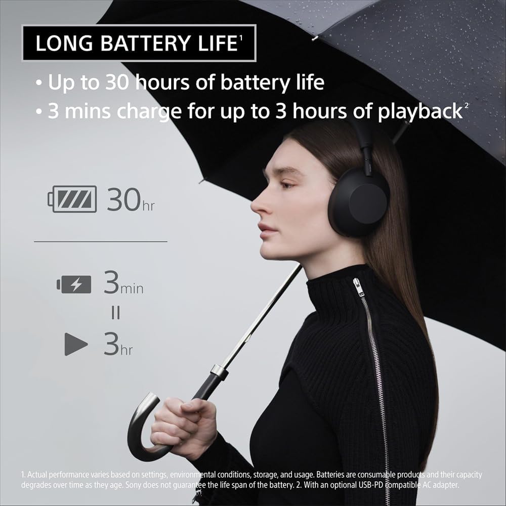 Sony WH-1000XM6/S Best Wireless Noise Canceling Headphones, Platinum Silver Bundle with Deco Essentials Exclusive CPS 26 Month Protection Pack | Official USA Partner Model