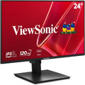 ViewSonic VA2448-MHU 24 Inch 1080p Monitor, IPS Display with 120Hz for Everyday Productivity, Variable Refresh Rate for Home and Office, HDMI, VGA, and USB C Inputs