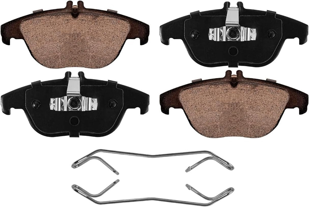 Detroit Axle - Rear Brake Kit for Mercedes-Benz C300 E350 C250 C350 E550, Disc Brake Rotors Ceramic Brakes Pads with Hardware Replacement : 11.81' inch Rotors