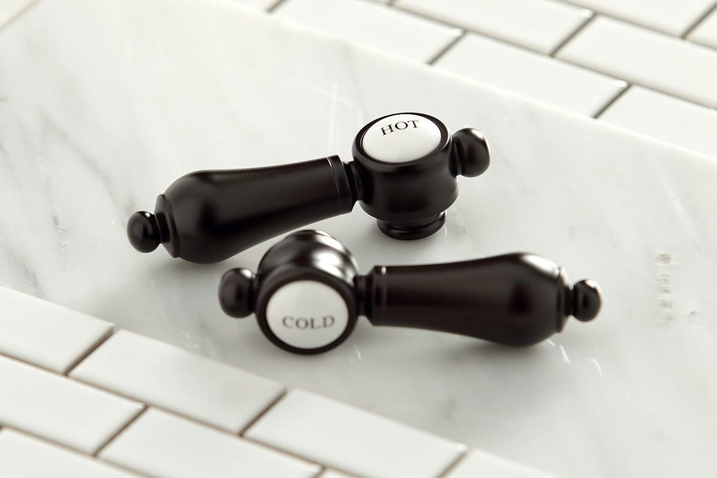 Kingston Brass KS2985BAL Heirloom Widespread Bathroom Faucet, Oil Rubbed Bronze, 13.63 x 6.31 x 11.5