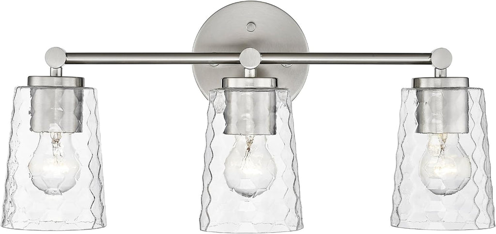 ML Lighting Ashli 3-Light Vanity Brushed Nickel