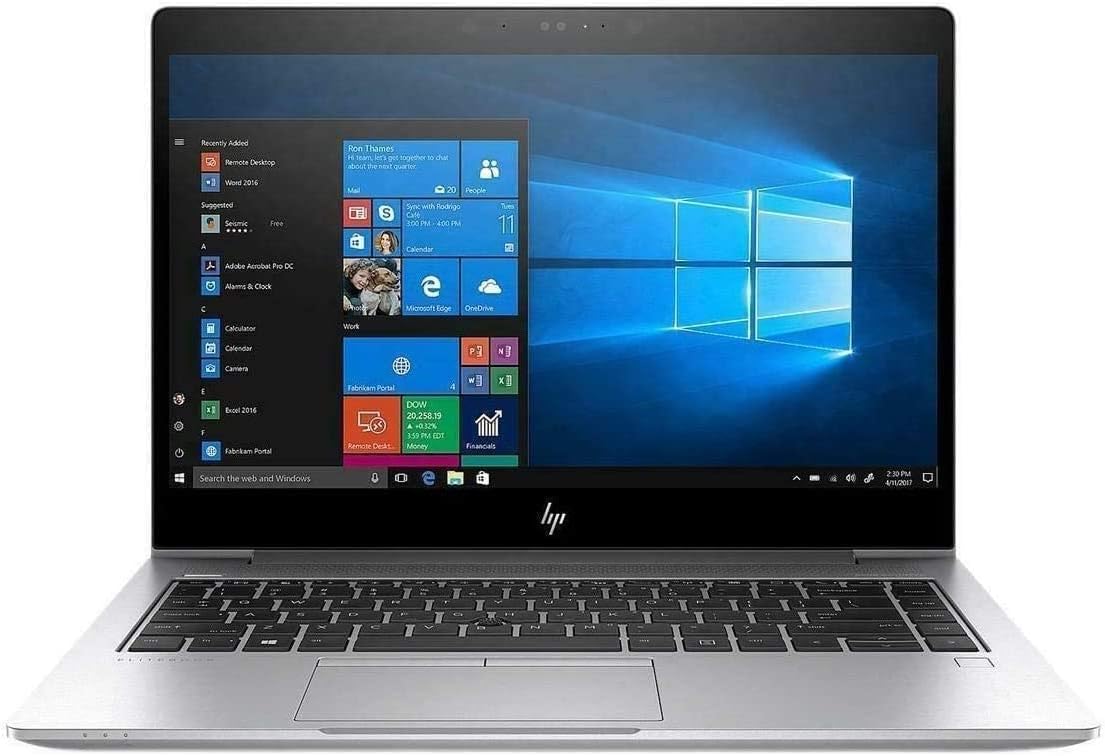 HP Elitebook 840 G5-14 FHD - i7-8650U Quad Core - 16 GB RAM - 256 SSD - Bluetooth - WiFi - Webcam -Windows 11 Pro 64 (Renewed), Standard