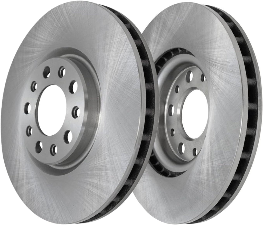 Detroit Axle - Brake Kit for 2017-2021 Jeep Compass 2015-2023 Renegade 500X, Disc Brake Rotors 2018 2019 2020 Ceramic Brakes Pads Replacement : 12.01' inch Front and 10.94' inch Rear Rotor