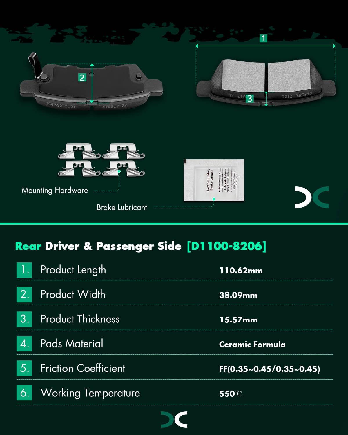 SCITOO Front Rear Brake Pads and Rotors Kits Fit For Nissan Frontier 2005-2019,For Nissan Xterra 2005-2015,For Suzuki Equator 2009-2012