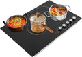 4 Burner Electric Cooktop, 29.53 Inch Touch Control Electric Stove Top with 5 Heating Level & Overheat Protection, Child Lock, 1 Waterproof Tape, Countertop/Embedded Mount Electrics Stovetop Burner