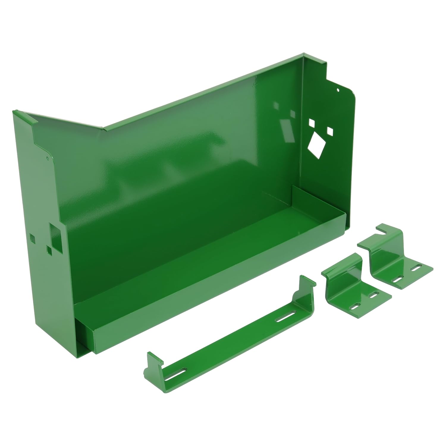 KUAFU Battery Box Right Hand & Left Hand w/Bracket Replacement for AR26618 AR26617 AR34189 AR40210 AR40673 AR40674 AR43141 Compatible with John Deere 2510 2520 3010 3020 4000 4010 4020 4320 4520 4620