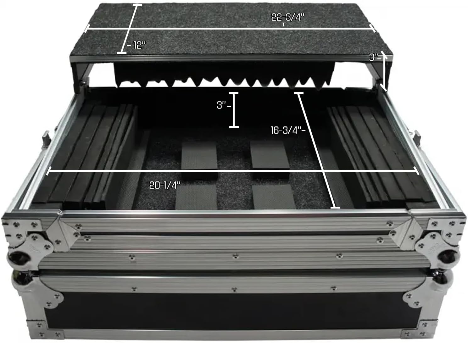 Harmony Audio Harmony HCMINILT Flight Glide Laptop Stand DJ Custom Case Compatible with Gemini CNTRL-7