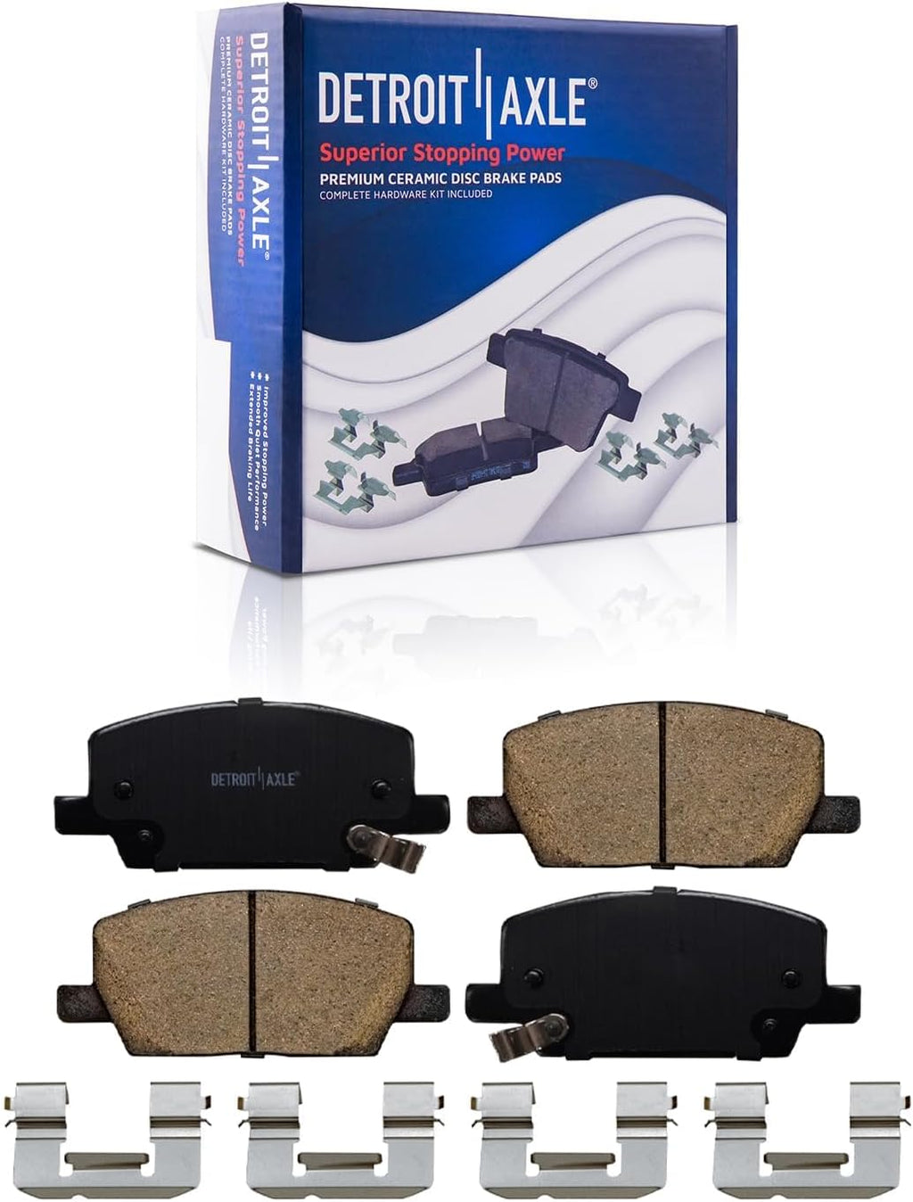 Detroit Axle - 4pc Front Brake Kit for 2018-2022 Chevrolet Trax Buick Encore, Disc Brake Rotors Ceramic Brakes Pads 2019 2020 2021 Replacement : 11.81' inch Rotors