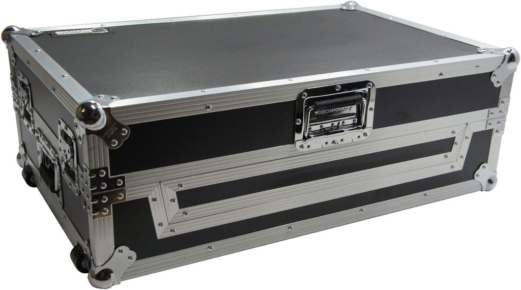 Harmony Audio HCNS7LTWFXTR Flight Glide Laptop Stand Combo DJ Case Compatible with Numark NS7 II