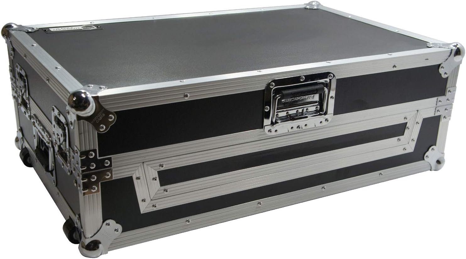 Harmony Audio HCNS7LTWFXTR Flight Glide Laptop Stand Combo DJ Case Compatible with Numark NS7 II