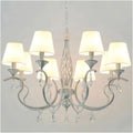 Industrial Pendant Light American Style Minimalist Candle Chandelier European Style Vintage Crystal Pendant Light Wrought Iron Ceiling Lighting Fixture Lamp for Dining Room Bathroom Foyer Living Room