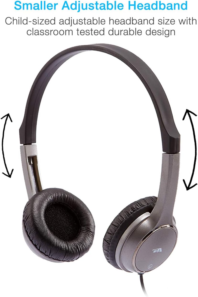 Cyber Acoustics Lightweight 3.5mm Stereo Headphones (ACM-7000-24) for Kids and Great for use with Tablets, Chromebooks, Laptops, PCs, & Macs - 24 Pack
