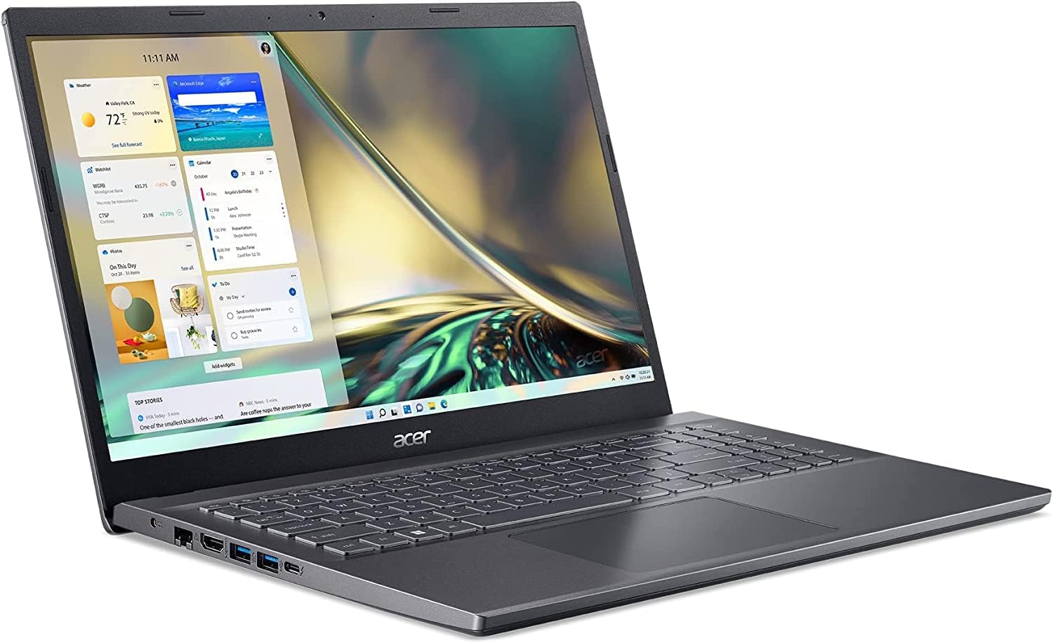 acer Aspire 5 Personal Laptop, 2025, 15.6' 1920x1080, Intel-12 Core i5-1240P, NVIDIA GeForce RTX 2050, 32GB DDR4, 1TB SSD, Win11 Home, Backlit KB, Wi-Fi 6, BT 5.1, Thunderbolt 4, 720p Camera, Gray