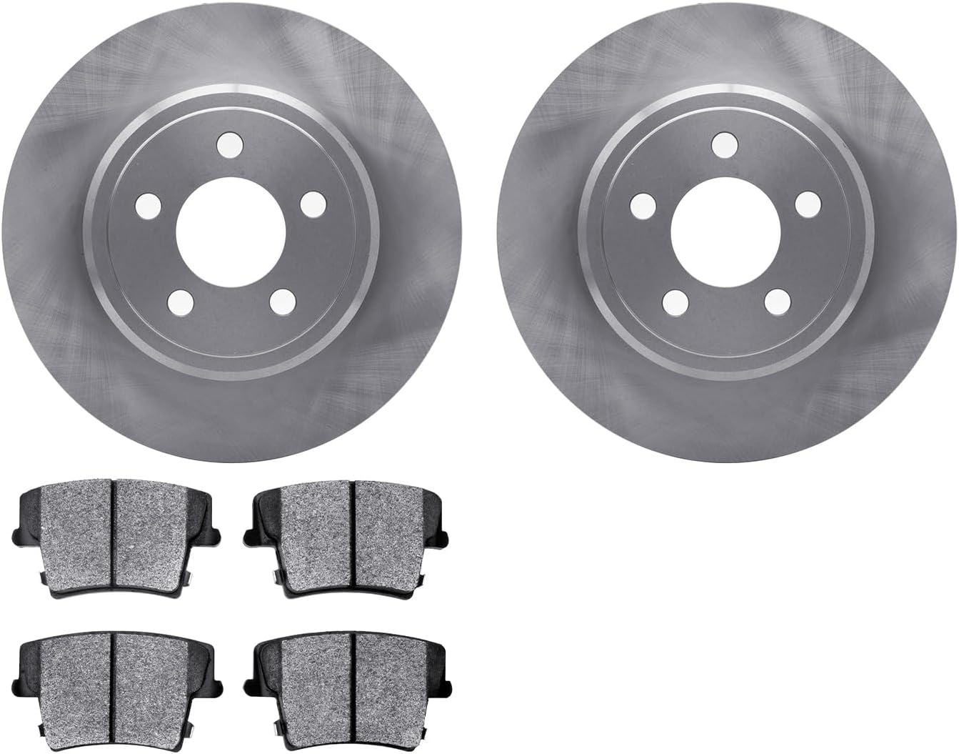 Dynamic Friction Company Front Brakes and Rotors| Automotive Replacement Brake Kits| Front Heavy Duty Brake Pads and Rotors Kit| Fits 2003-2009 Lexus GX470, Toyota 4Runner