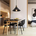 Modern Hanging Lamp, V-intage Retro Industrial Metal Chandelier E27 Lamp Holder Black Wrought Iron Lampshade Country Barn Farmhouse Industrial Lighting Ceiling Lamp,Chandelier LED Ceiling Light
