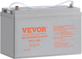 VEVOR Deep Cycle Battery, 12V 100 AH, AGM Marine Rechargeable Battery, High Self-Discharge Rate 800A Current, for RV Solar Marine Off-Grid Applications UPS Backup Power System