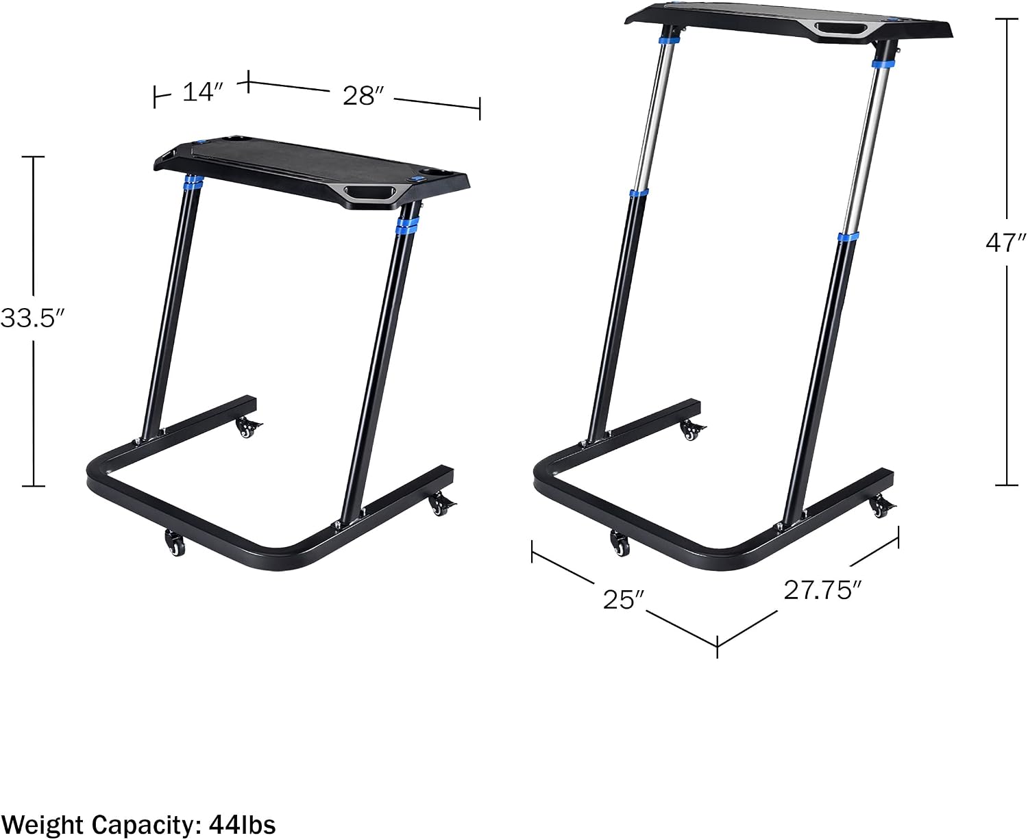 RAD Cycle Products Adjustable Bike Trainer Fitness Desk Portable Workstation Standing Desk